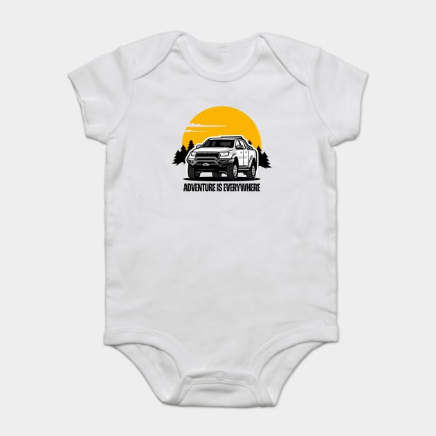 Adventure Is Everywhere - 4WD Baby Bodysuit by Timeless Chaos